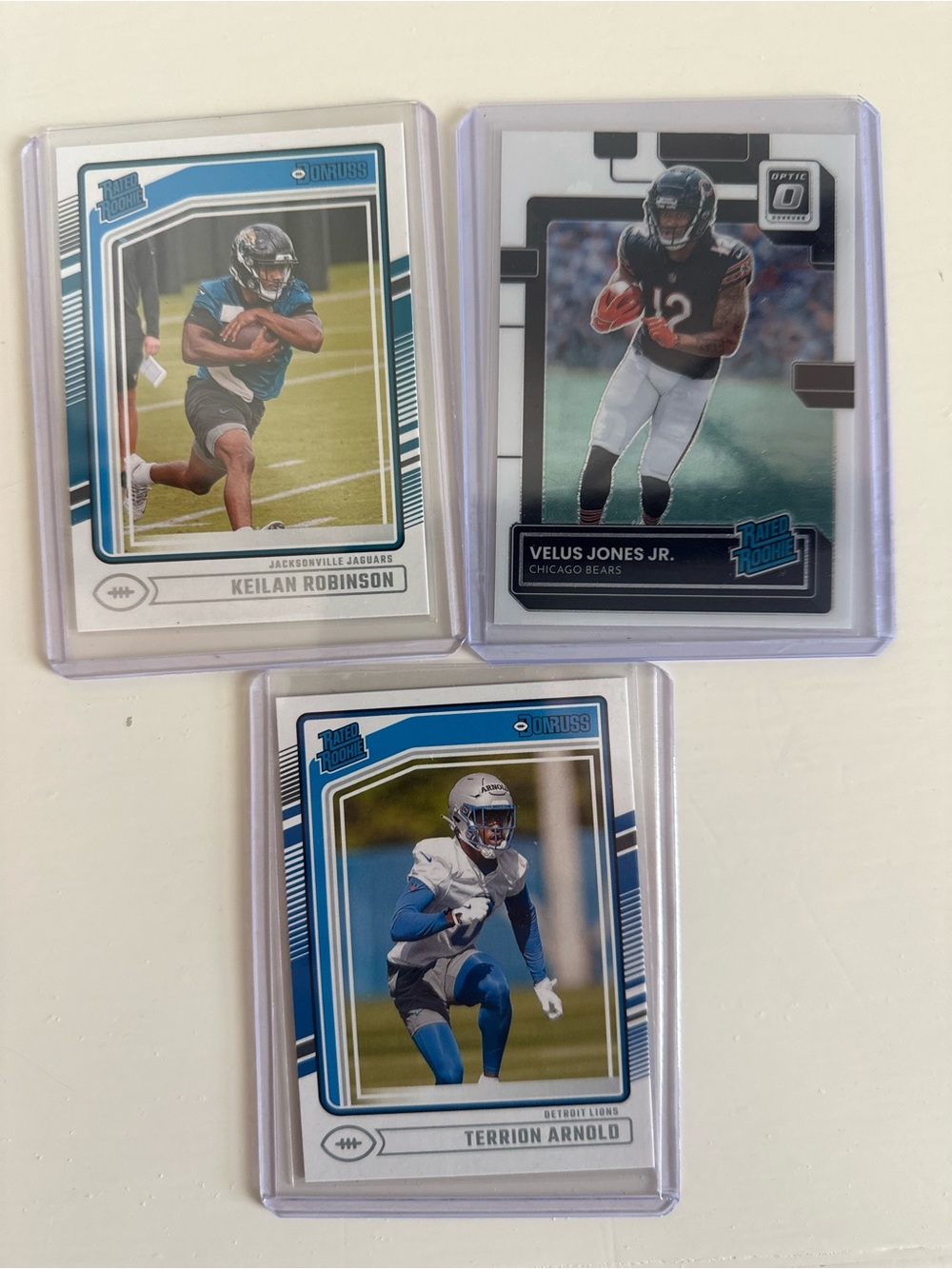 Football Trading Card Set - Blue and Black Rookie Cards
